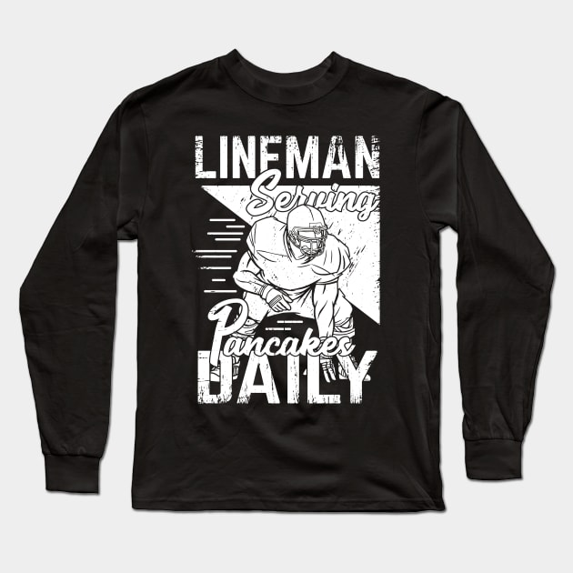 American Football Player Offensive Lineman Gift Long Sleeve T-Shirt by Dolde08